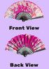 BookMyCostume Assorted Plastic Japanese Dance Fan – Elegant Fancy Dress Costume Accessories for Kids & Adults| Perfect for Group Annual Day Dances